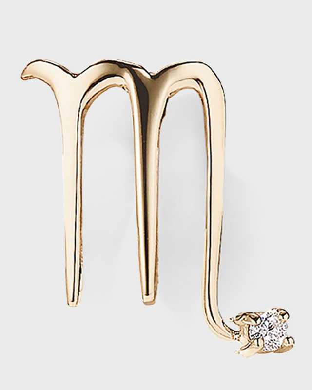 Zodiac Stud Earring, Single